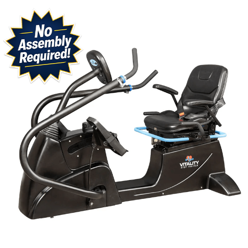 Vitality PRO Step-Thru Recumbent Cross Trainer - Black - New for 2026