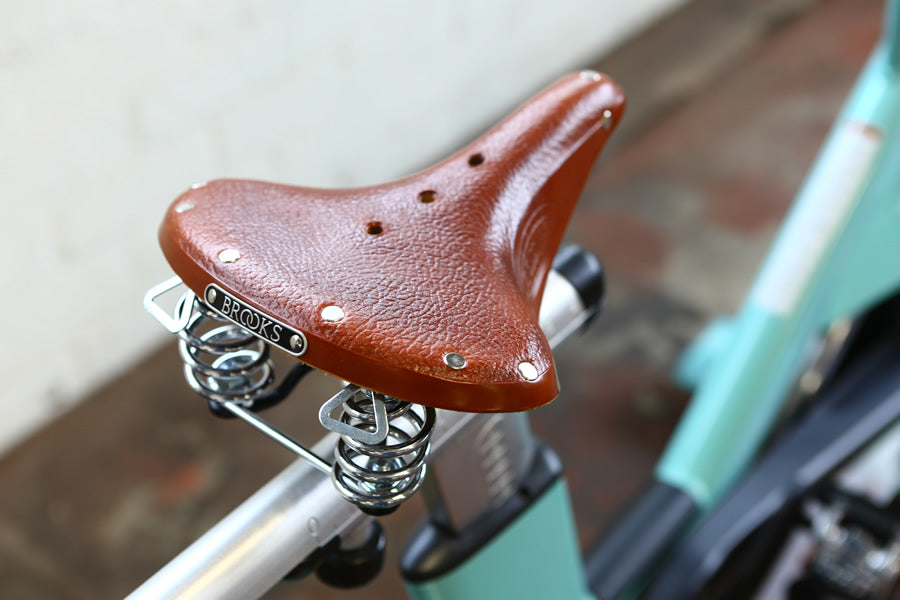 Custom Seafoam Sparkle Star Trac NXT with Brooks Saddle - Premium Certified Pre-Owned
