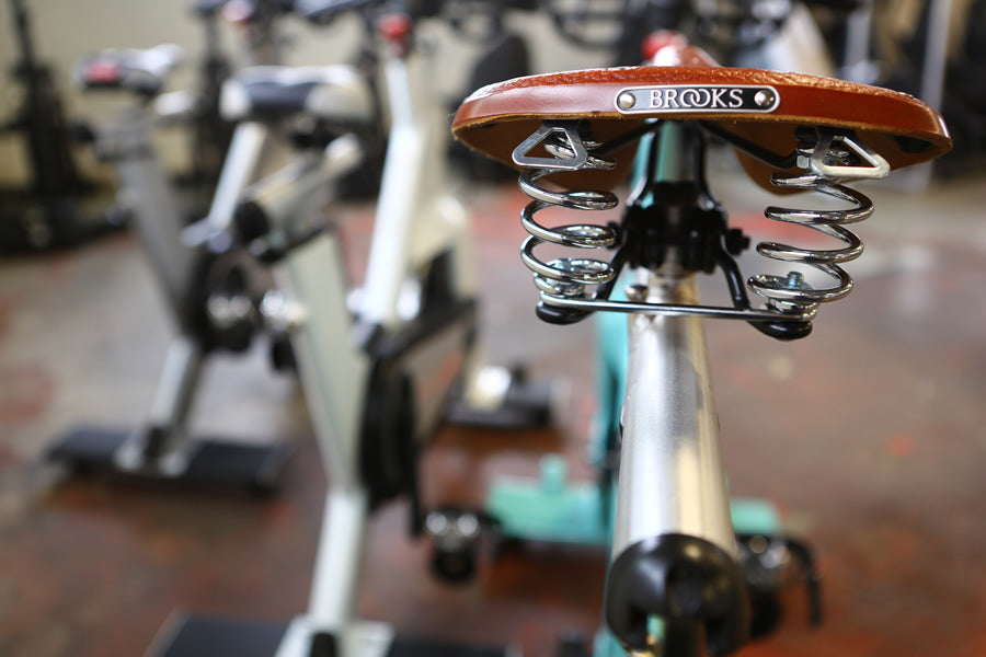Custom Seafoam Sparkle Star Trac NXT with Brooks Saddle - Premium Certified Pre-Owned