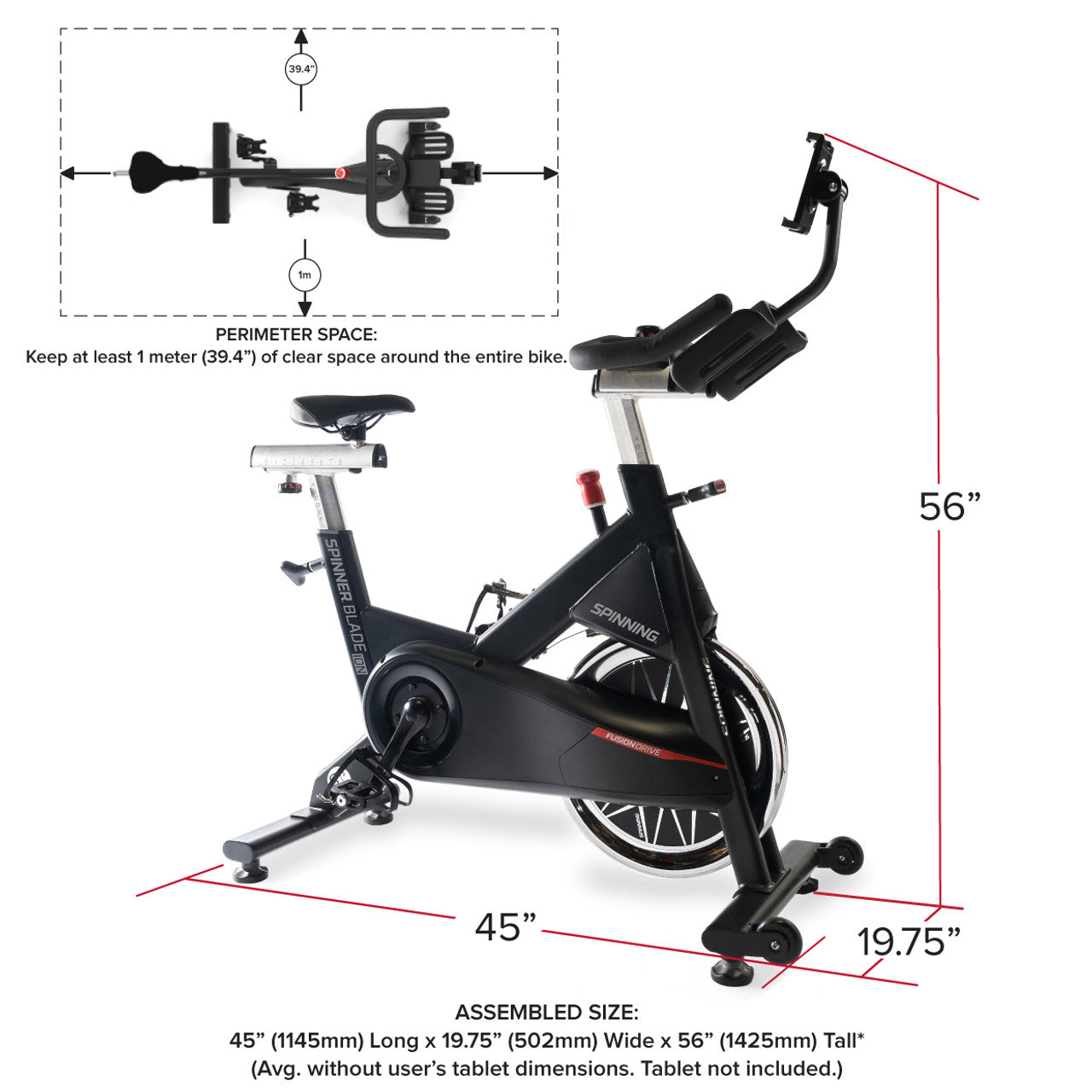 Blade ION Spinner® Bike with SpinPower Crank - New