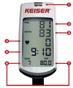 Keiser M3 Indoor Cycle with Console - Platinum - New
