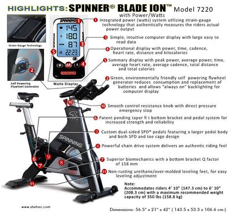 Star Trac Spinner® Blade ION™ - Premium Certified Pre-Owned
